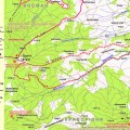 Туристичний маршрут з села Шепіт на гору Ґрегіт (карта)